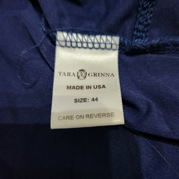 Tara Grinna Tankini with custom made cover 44D Halter Top Size 18 Bottoms Navy - Picture 6 of 13